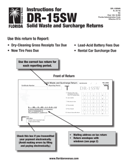 Form DR-15SWN - Florida Department of Revenue
