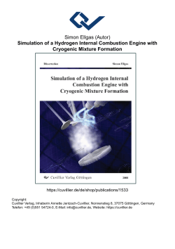 Simulation of a Hydrogen Internal Combustion Engine with