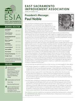 2014 Spring Newsletter - Sacramento