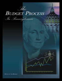 The Budget Process in Pennsylvania