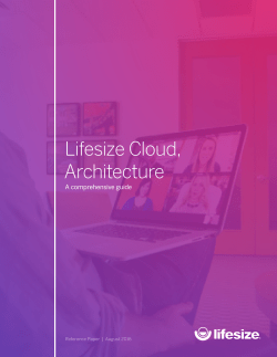 Lifesize Cloud Architecture Comprehensive Guide
