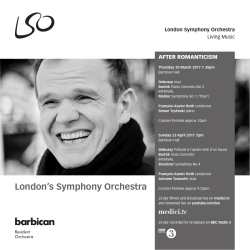 the concert programme