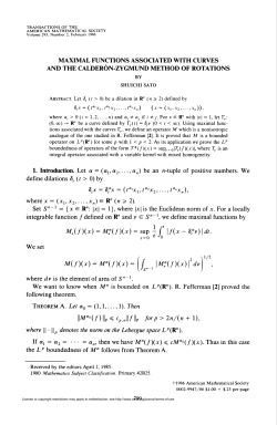 Mp(f)(x) = M:(f)(x) = sup -f \f(x