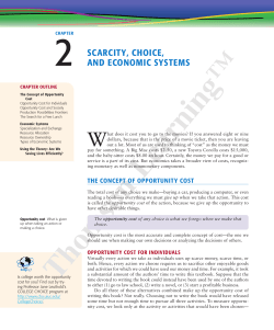 2. Scarcity , Choice , and Economic Systems