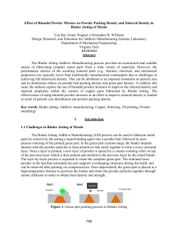 Effect of Bimodal Powder Mixture on Powder Packing Density and