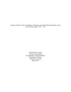 Empire of Nations: The Consolidation of Albanian and Turkish