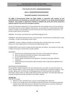 FIRE SAFETY EVACUATION PLAN