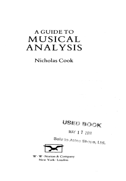MUSICAL ANALYSIS