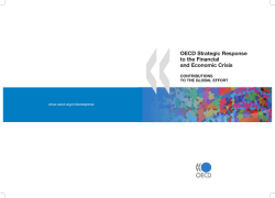 OECD Strategic Response to the Financial and