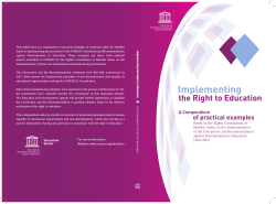 Implementing the right to education - UNESDOC
