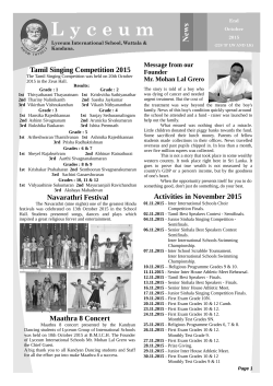 Newsletter now - Lyceum International School