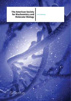 The American Society for Biochemistry and Molecular
