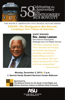 MONTGOMERY BUS BOYCOTT - Alabama State University