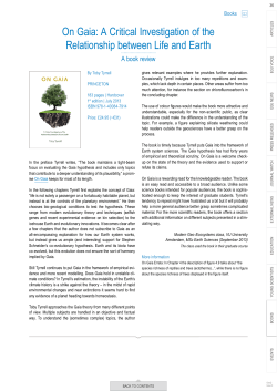 On Gaia: A Critical Investigation of the Relationship between Life