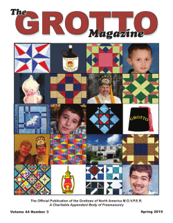 Grotto Magazine - The Humanitarian Foundation