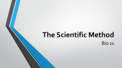 The Scientific Method