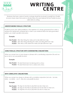 Understanding Parallel Structure