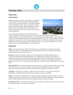 Santiago, Chile Overview