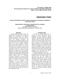 Numerical Simulation of Surface Waves Generated