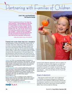 Partnering with Families of Children with Special Needs