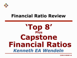 `Top 8` Capstone Financial Ratios