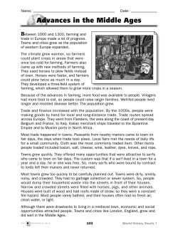 Advances in the Middle Ages - Pro-Ed