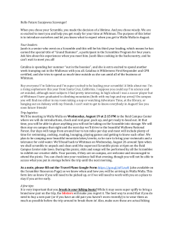 Hello Future Sacajawea Scavenger! When you chose your