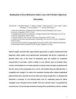 Realization of Zero-Refractive-Index Lens with Ultralow Spherical