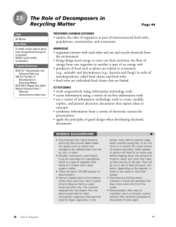 2.5 The Role of Decomposers in Recycling Matter