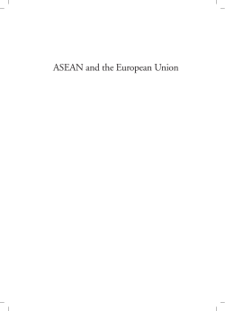 ASEAN and the European Union - Konrad-Adenauer