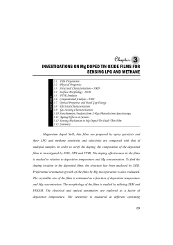 INVESTIGATIONS ON Mg DOPED TIN OXIDE FILMS