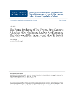 The Rental Epidemic of The Twenty-First Century