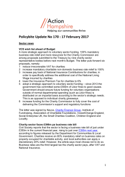 Policybite Update No 170 : 17 February 2017
