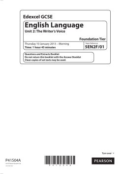 English Language - Edexcel