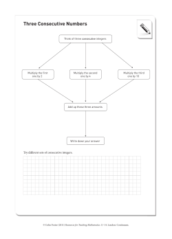 Three Consecutive Numbers