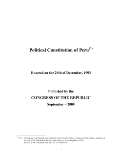 Constitution - Congreso de la Rep&uacute;blica