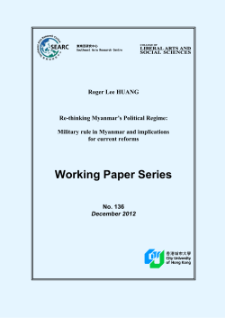Military rule in Myanmar and implications for current reforms