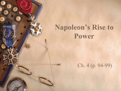 Napoleon`s Rise to Power