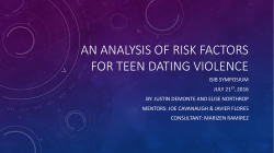 an analysis of risk factors for teen dating violence