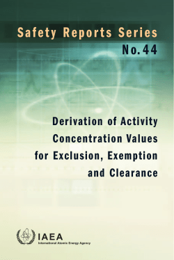 Safety Reports Series No.44