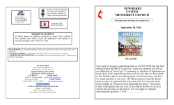 Save Bulletin - Newberry UMC