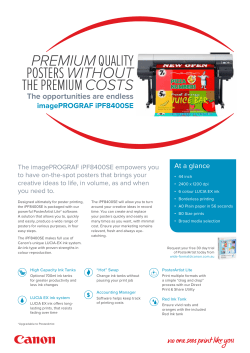 Premiumquality posters without the premium costs