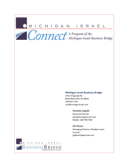 MIC Guide - Michigan Israel Business Bridge