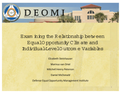 Examining the relationship between equal Opportunity climate and