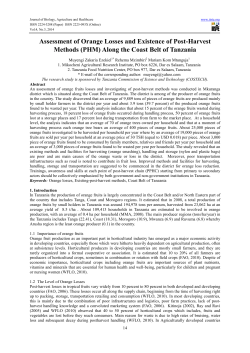 Assessment of Orange Losses and Existence of Post