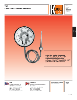 TNF - Capillary Thermometer