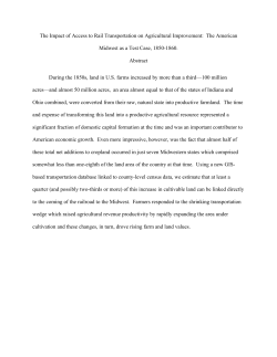 The Impact of Access to Rail Transportation on Agricultural