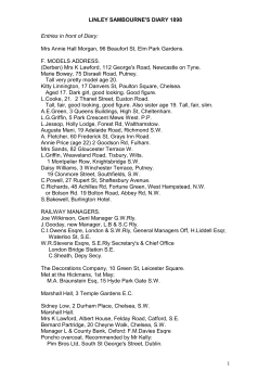 1898 Diary - Royal Borough of Kensington and Chelsea