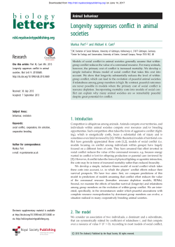 Longevity suppresses conflict in animal societies