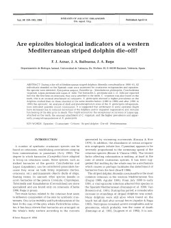 Are epizoites biological indicators of a western